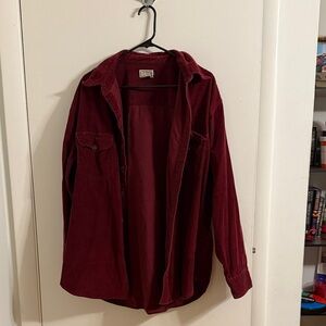 Arizona Jean Company Men's Maroon/Burgundy Shirt Jacket